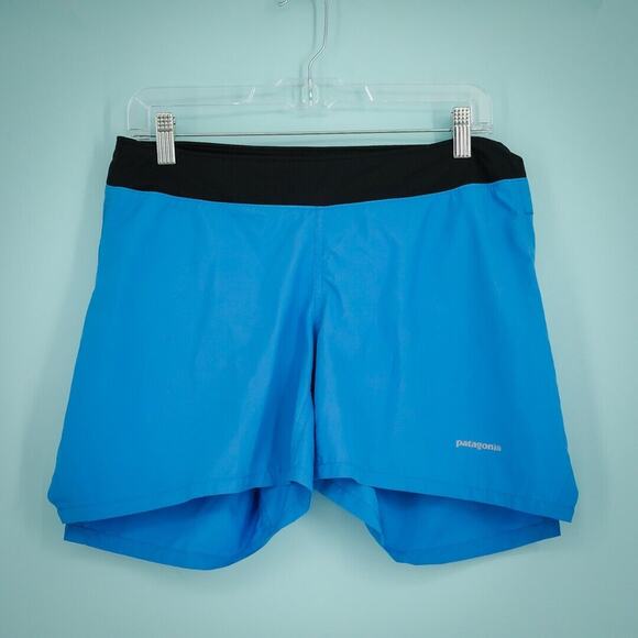 Patagonia Women's Size Small S Blue Strider Pro Pull On Lined Active Shorts - Picture 1 of 6